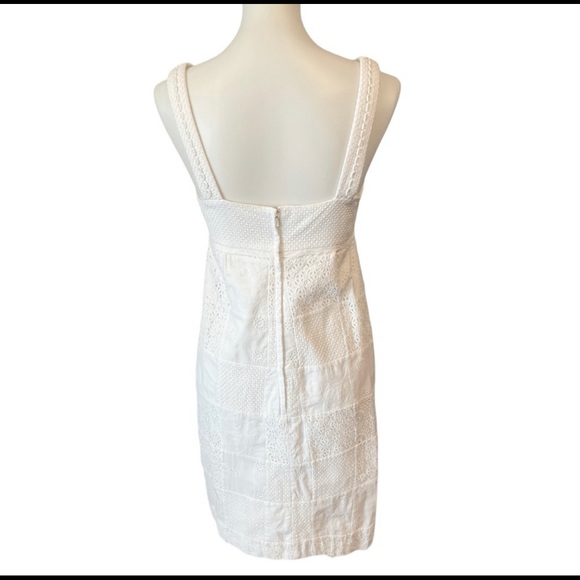 Lilly Pulitzer White Patchwork Eyelet Sleeveless Dress Sz 8 - Picture 2 of 13